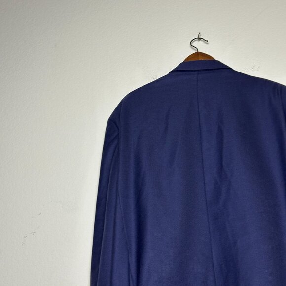 Jack Victor Men Navy Blazer Canada Exclusive Von Maur Size 44R Wool Silk Blend - Picture 15 of 16